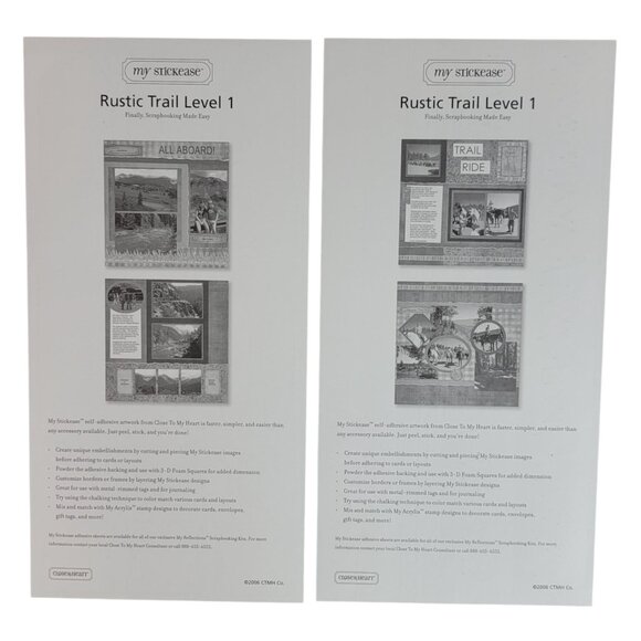 Close to My Heart Reflections Stickease X7065C Rustic Trail Fishing Outdoors NEW - Picture 4 of 7